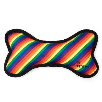 The Worthy Dog Tough Rainbow Bone Dog Toy