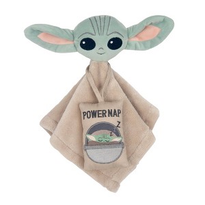 Lambs & Ivy Star Wars Cozy Friends The Child/Baby Yoda Lovey & Door Pillow Gift Set - 1 of 4