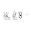 Haus of Brilliance Silver 1/10 Cttw Diamond Swirl Stud Earrings - 3 of 4