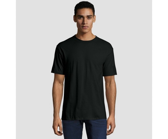 Hanes Men's Short Sleeve Beefy T-Shirt - Black S