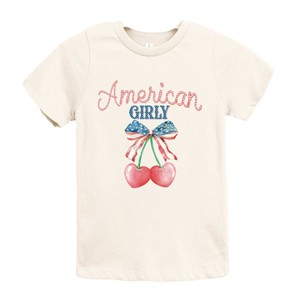 The Juniper Shop American Girly Cherries Coquette Youth Short Sleeve Tee - 1 of 4
