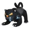HOMCOM 4ft Inflatable Halloween Pouncing Black Cat, Inflatable Outdoor LED Yard Display for Holiday Home - 4 of 4