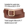 Allegra K Women Pin Buckle Belt Soft Wide Waist Belt Casual Dresses Jeans Pants 1 Pc - 3 of 4