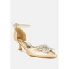 Onkana Diamante Brooch Kitten Heel Sandals Women - 2 of 4