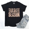 Tailgate Season Block Distressed - Women's Garment Dyed Graphic T-Shirt - 2 of 4