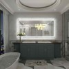 Apmir Super Bright Front & Back LED Lighted Anti-Fog Tempered Glass Bathroom/Vanity Mirror with ETL & 3-Year Warranty - 2 of 4