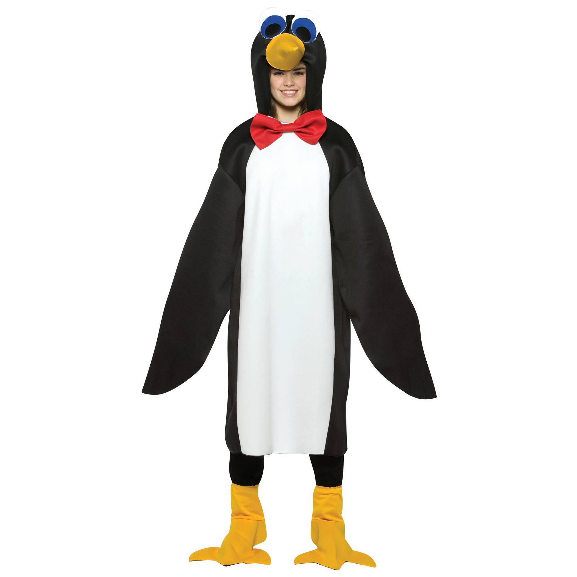 Imposta Costumes Teen Penguin Costume Bodysuit Black L