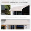 Osparple 8' x 7' Retractable Awning with Manual Crank Handle,Patio Awning with Polyester Fabric and Aluminum Frame for Gardens,Yard - 4 of 4