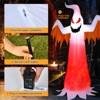 Tangkula 8 FT Halloween Inflatable White Ghost with Rotatable Flame LED Lights&Air blower Blow Up Halloween Decoration - 3 of 4