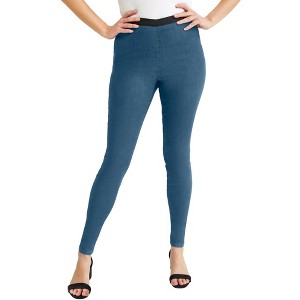 Jessica London Women's Plus Size Stretch Denim Skinny Jegging - 1 of 4