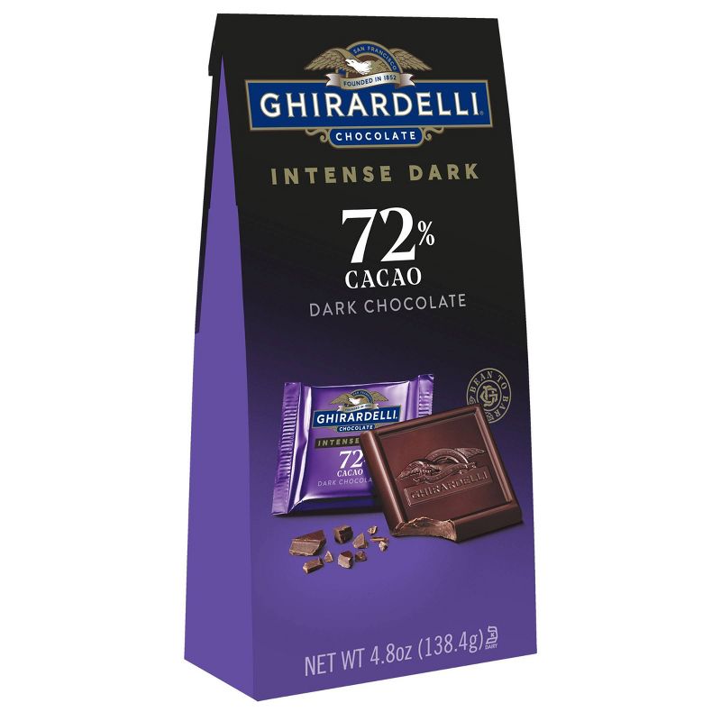 Ghirardelli Intense Dark Chocolate 72% Cacao Candy Squares - 4.8oz, 1 of 7