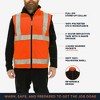 RefrigiWear High Visibility Orange Reflective Reversible Softshell Safety Vest - image 3 of 4