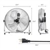 Winado 20-inch 3-Speed 8165 CFM High Velocity Heavy Duty Metal Floor Fan with Handle - 2 of 4