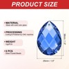 Unique Bargains DIY Hanging Grid K9 Crystal Pendant Teardrop beads 6 Pcs - 2 of 4