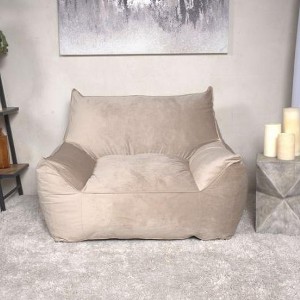 PAGED Modern Bean Bag Chair Comfy Sofa Chair with Armrests and Removable Cover, Velvet Single Reading Chair for Adults, Teens, Kids - 1 of 4