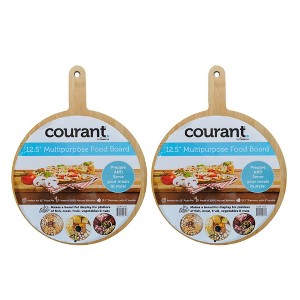 Courant 2-PACK 12.5-inch Multipurpose Food Board, Made of 100% Bamboo - 1 of 3