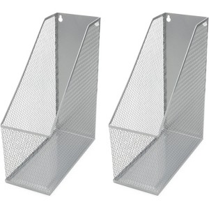 Ybm Home Mesh Steel Wall mount and/or Freestanding Document Sorter - Pack of 2 - 1 of 4