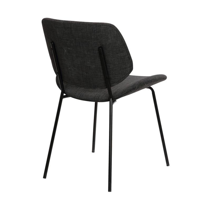 Quest Modern Dining Accent Chair Charcoal - Armen Living, 5 of 8