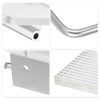 Unique Bargains Wall Mount Aluminum Acrylic Bathroom Toilet Paper Holder Silver Tone Clear 1 Pcs - 3 of 4