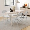 Folding Chairs , Foldable Chairs with Metal Frame Hold Up to 350 Pounds,Portable Grey Folding Chairs Suitable for Dining Room,Living Room,Office - 2 of 4