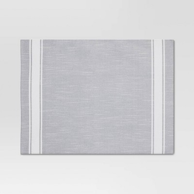 Cotton Striped Placemat Gray - Threshold™