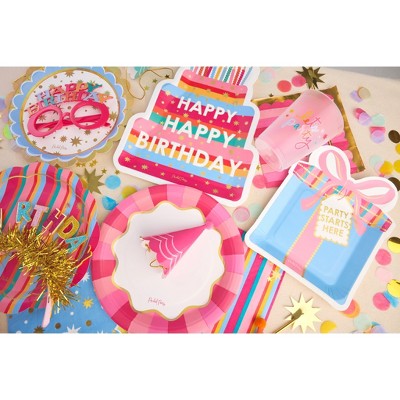 Packed Party 8-Count Multicolor Mini Party Hat Set With Pom Poms - image 4