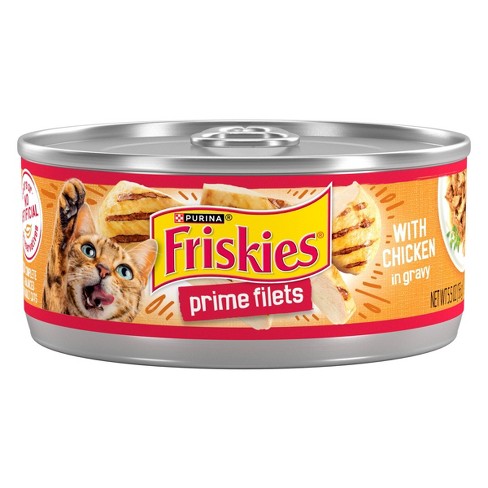 Purina Friskies Prime Filets Wet Cat Food With Chicken In Gravy 5.5oz Target