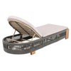 VisioGear Outdoor Chaise Lounge, Patio Lounge Chairs with 1 Side Table and Beige Cushions and Adjustable Backrest, Grey, 79.5"*28.6"*11.98" - 4 of 4