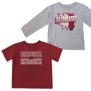 NCAA Arkansas Razorbacks Toddler Boys' 2pk T-Shirt - 1 of 3