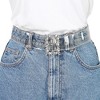 Allegra K Women's Grommet Clear Waist Belts for Jeans Transparent Belts Pin Buckle 1 Pc - 4 of 4
