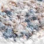 off white, blue, tan