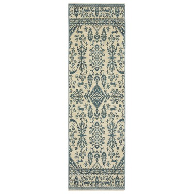 Oriental Weavers Francesca FR08H Ivory/Blue Indoor Area Rug - 2'3" x 7'6"