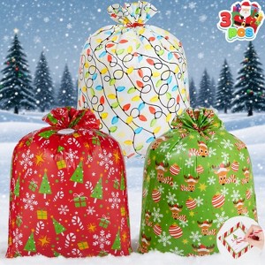 Joyfy Pcs Oversized Christmas Plastic Gift Bags, 44“ x36” Jumbo