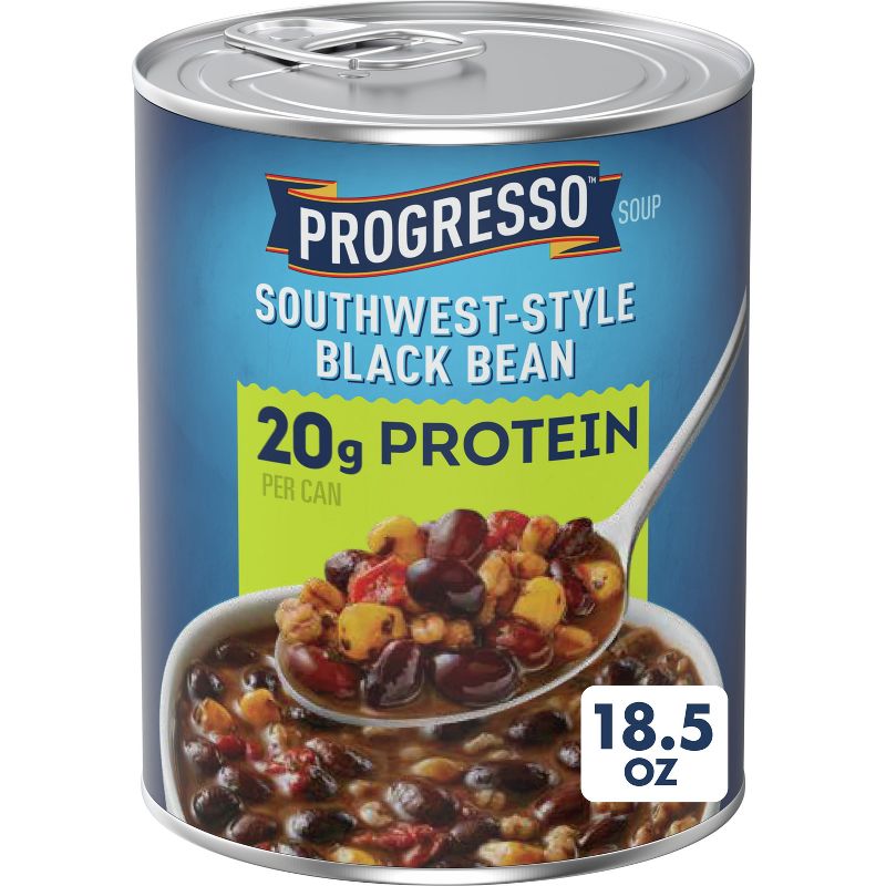 Progresso High Protein Southwest style Black Bean Soup - 18.5oz, 1 of 10