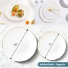 Posh Setting 32 Pack White and Gold Round Plastic Dinnerware Set - 16 Guests - Organic - 3 of 4