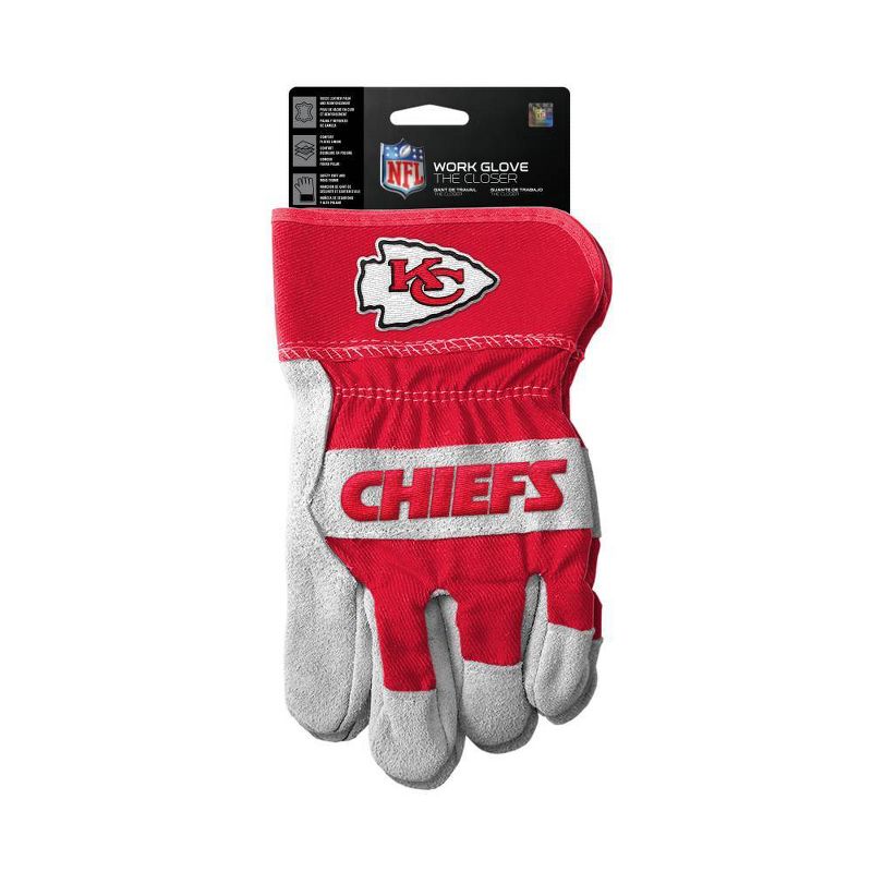 NFL Kansas City Chiefs &#34;The Closer&#34; Work Gloves, 1 of 7