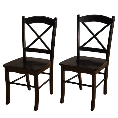 Black crossback online chair