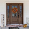 Northlight Mini Gourds and Berries Artificial Fall Harvest Wreath - 24" - Orange and Green - Unlit - 2 of 4