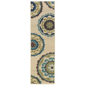 Cozumel Medallion Patio Rug - 1 of 4
