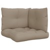 vidaXL Pallet Cushions 3 pcs Taupe Fabric - 2 of 4