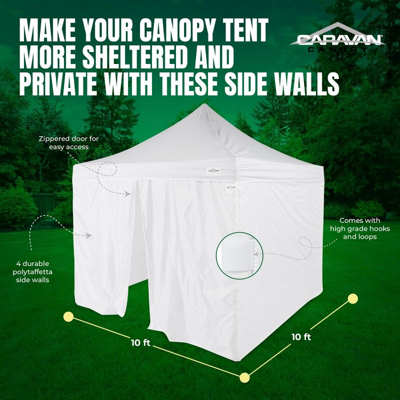 Caravan Canopy 10 x 10 Foot Commercial Tent Sidewalls (Sidewalls Only), 3 of 7