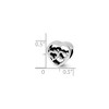 Black Bow Jewelry Sterling Silver Two Hearts One Love Bead Charm, 10mm - 3 of 4