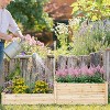 2-Tier Wood Raised Garden Bed with Trellis – Planter Box with Climbing Support for Flowers, Herbs & Vegetables - 3 of 4