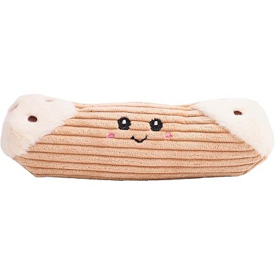 Squeaky Dog Plush Toy, Bakery Bite_Stick Collection, 8¡°, for Small and Medium Dogs (Cannoli, Small)