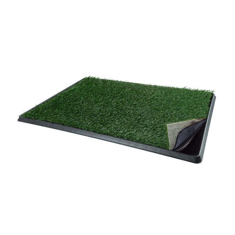 Artificial Grass Puppy Pee Pad for Dogs and Small Pets - 20x30 Reusable 4-Layer Training Potty Pad with Tray - Dog Housebreaking Supplies by PETMAKER, 2 of 8
