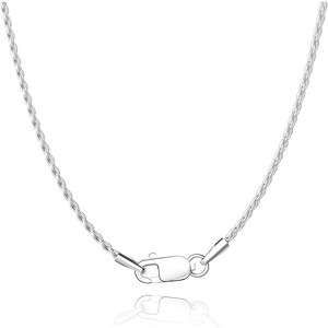 1.35mm Rope Chain Necklace 18K Gold Plated Sterling Silver 16-26 Inch - 1 of 4