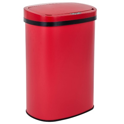 Photo 1 of FDW Kitchen Trash Can with Lid, 13 Gallon Automatic Garbage Can for Bathroom Bedroom Home Office 50 Liter Touch Free Stainless Steel Waste Bin