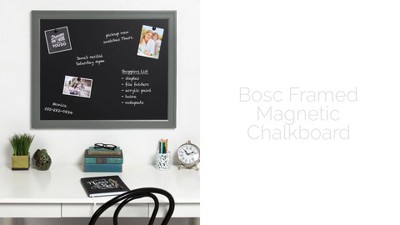 Black Framed Magnetic Chalkboard 18.5x27.5