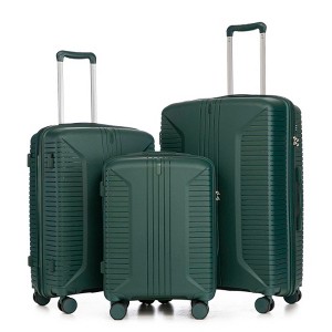 AENKYO 3-Piece Softshell Luggage Set, 20/26/30-Inch Fabric Suitcases, Spinner Wheels, Password Lock, Lightweight Travel Luggage Set - 1 of 4