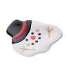Transpac Dolomite Melted Snowman Spoon Rest - Festive Christmas Kitchen Decor for Holiday Cooking and Serving - 2 of 4